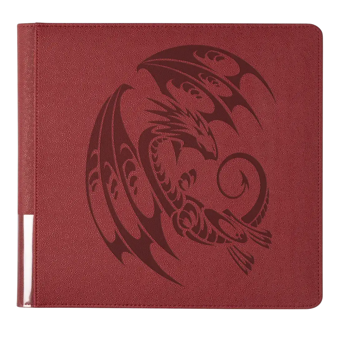 Blood red Card Codex Portfolio 576 by THE MIGHTY HOBBY SHOP, featuring a sturdy design for organizing trading cards.