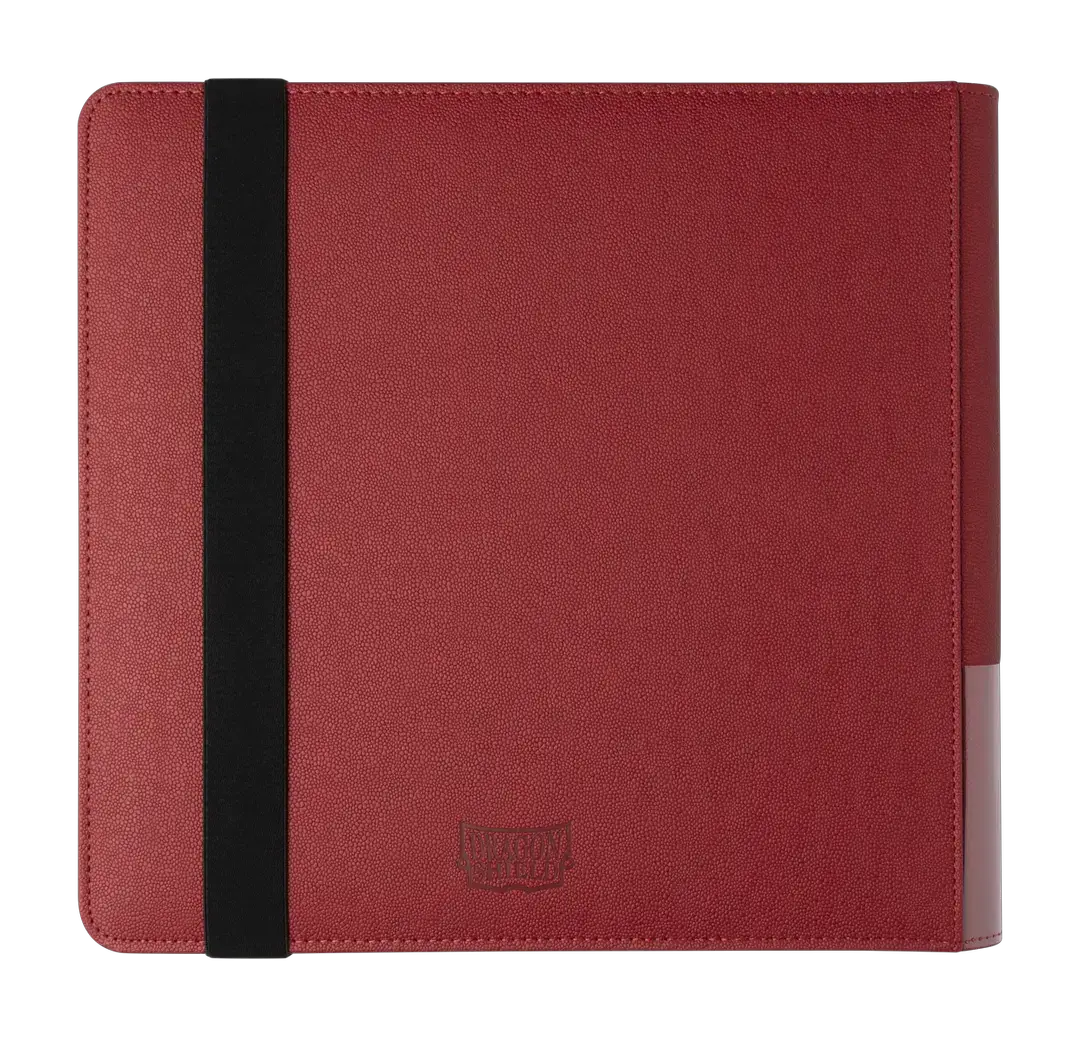 Blood red Card Codex Portfolio 576 from THE MIGHTY HOBBY SHOP, featuring a sleek, professional storage case with card slots.