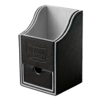 Black and grey Nest +100 storage box by THE MIGHTY HOBBY SHOP, showing its compact, durable design with secure lid.