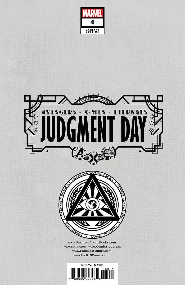 A.X.E.: Judgment Day #4 [Axe] Unknown Comics David Nakayama Hellfire Exclusive Virgin Var (09/14/2022) by Unknown Comic Books