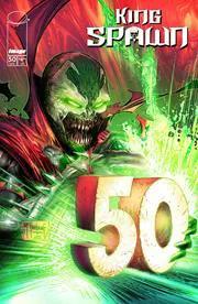 Comic book KING SPAWN #50 CVR A Todd McFarlane from JAMS Fortress Comics, featuring cover art with dynamic superhero imagery.