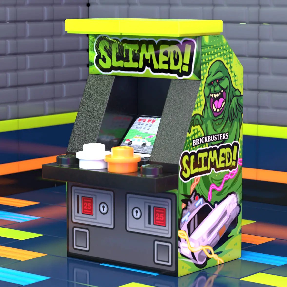 Slimed Classic Arcade Machine by B3 Customs