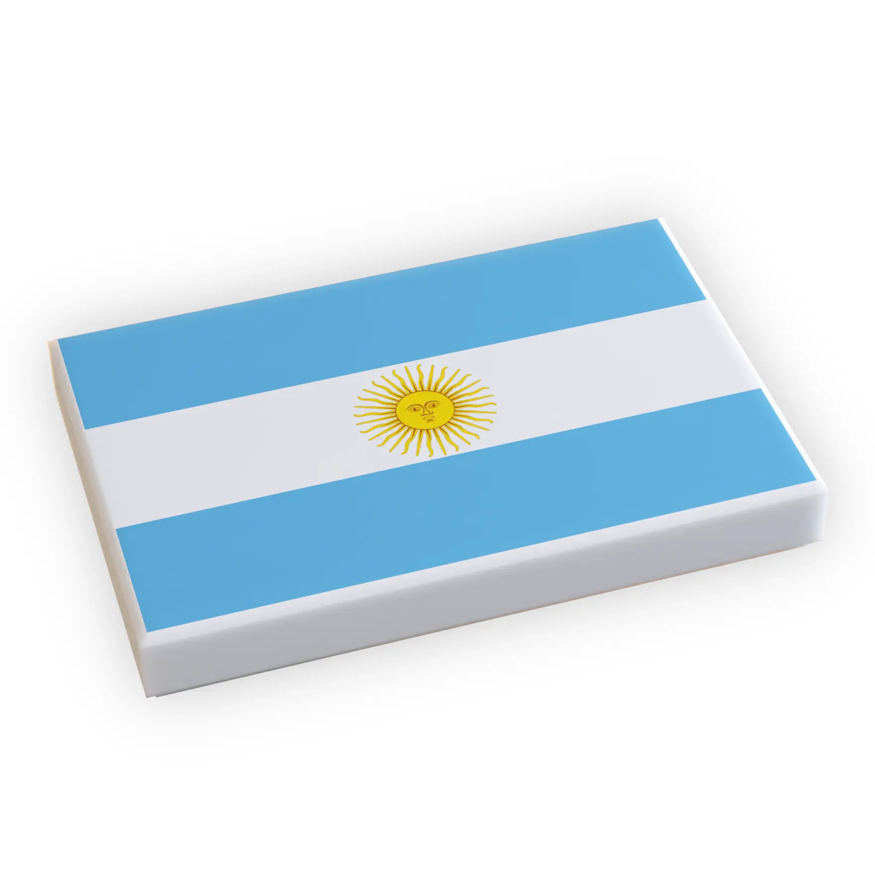 Argentina Flag (2x3 Tile) made using LEGO part by B3 Customs