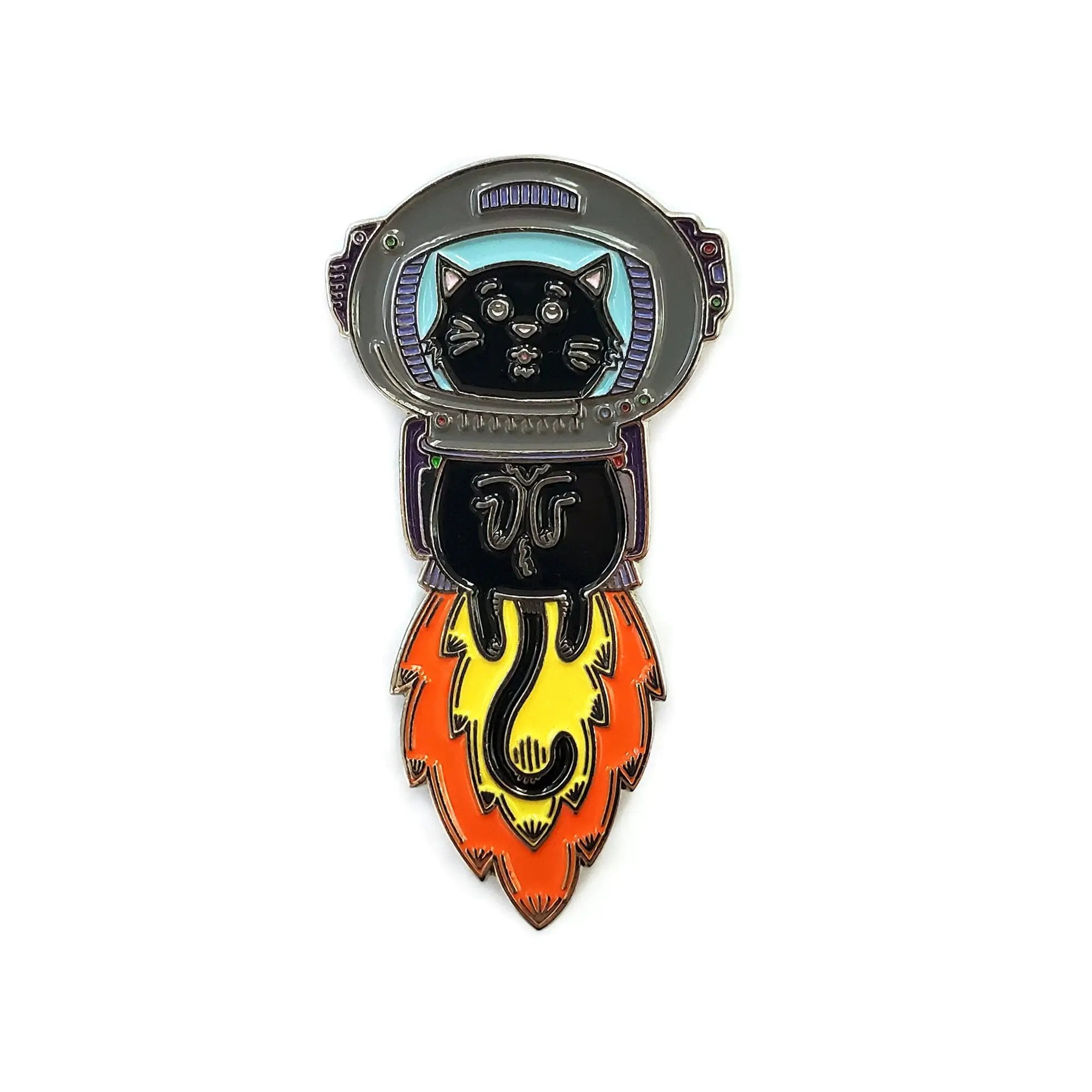 Astronaut Cat Pin by Kolorspun