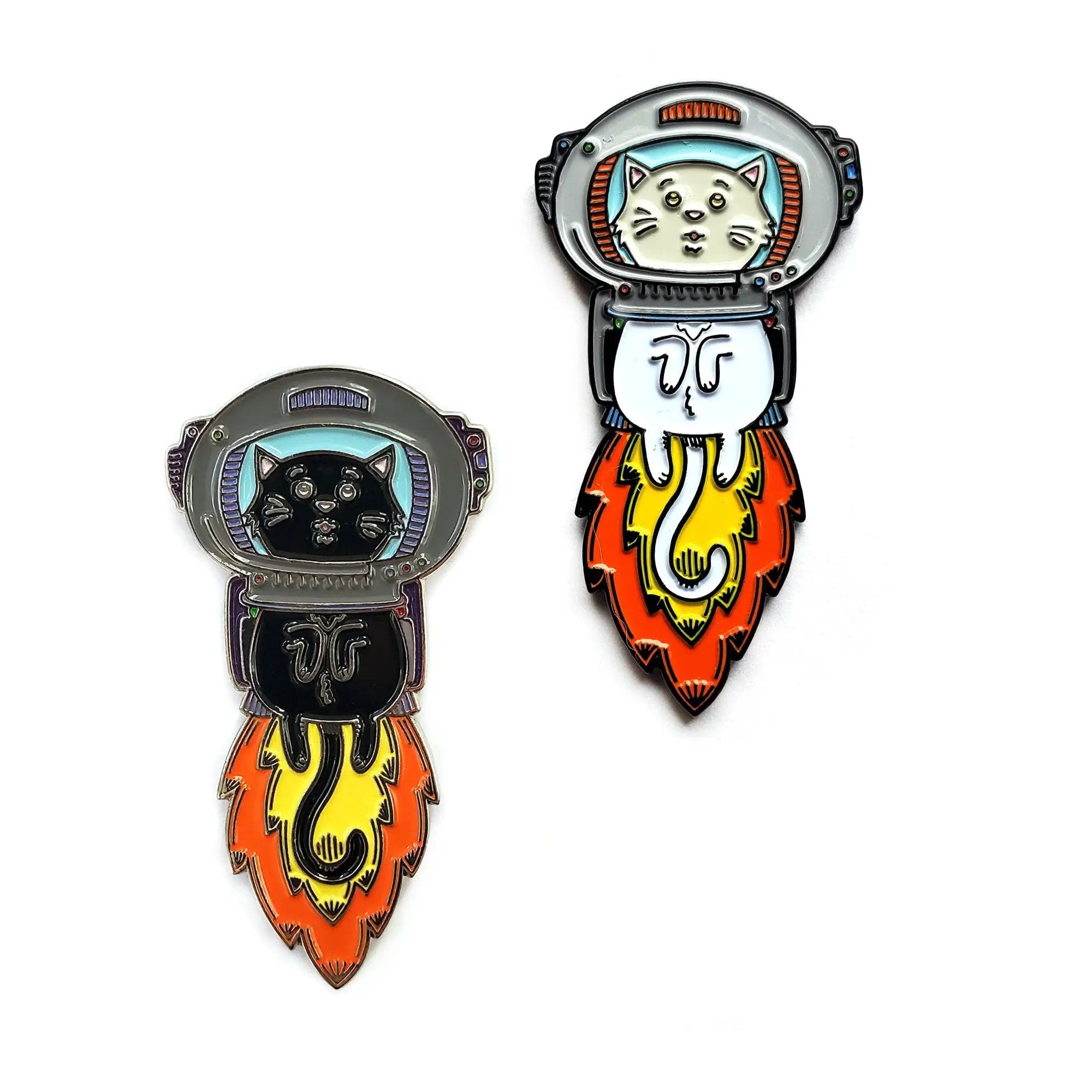 Astronaut Cat Pin by Kolorspun