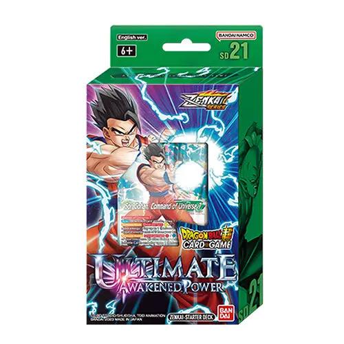 Dragon Ball Super TCG Ultimate Awakened Power starter deck featuring colorful trading cards from THE MIGHTY HOBBY SHOP.