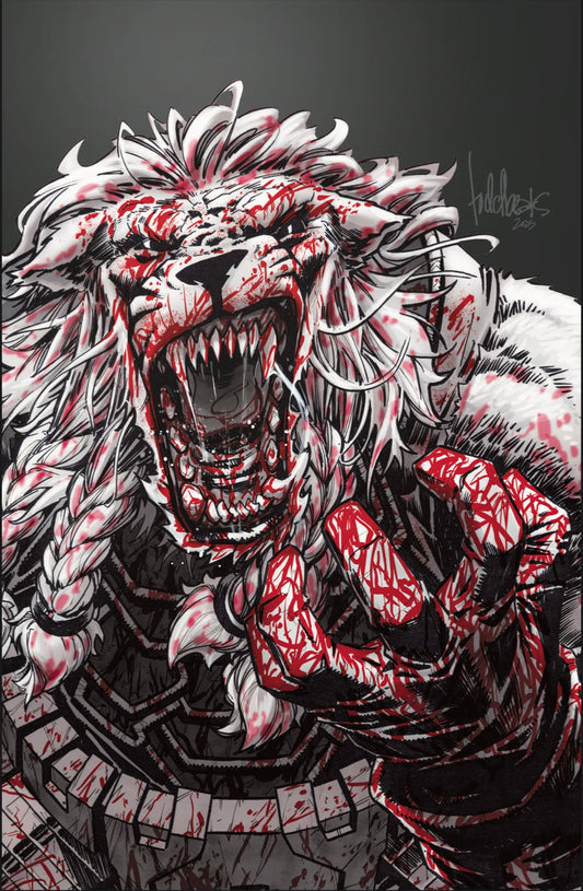 INVINCIBLE UNIVERSE BATTLE BEAST #1 VIRGIN SPOT FOIL BLOODY TODD BEATS VARIANT/ JAMS FORTRESS EXCLUSIVE