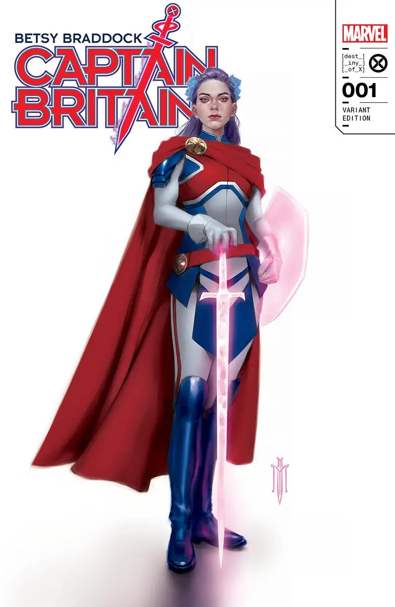 Betsy Braddock: Captain Britain #1 Unknown Comics Miguel Mercado Exclusive Virgin Vogue Var (02/22/2023) by Unknown Comic Books