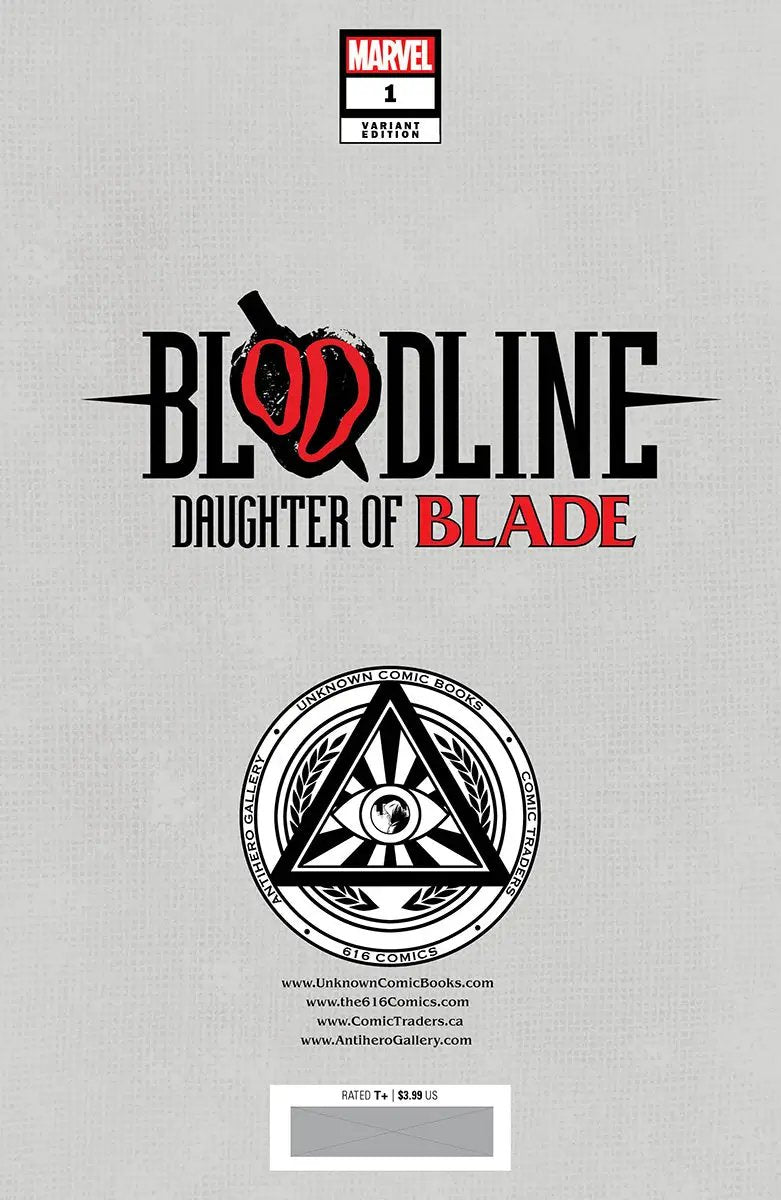 Bloodline: Daughter Of Blade #1 Unknown Comics Sergio Davila Exclusive Virgin Var (02/01/2023) by Unknown Comic Books