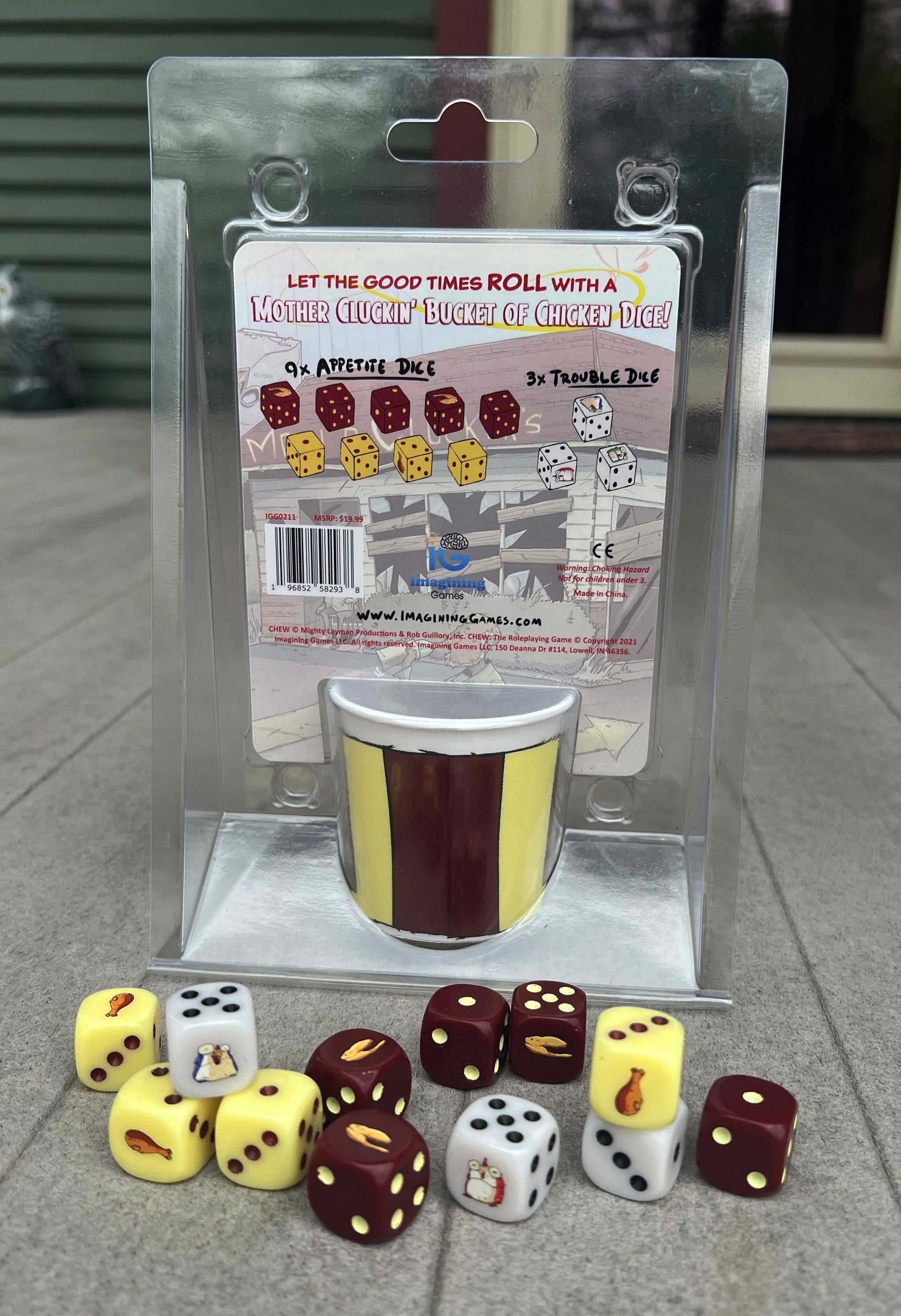 CHEW: Mother Cluckin' Bucket of Chicken Dice (RPG Supplement)