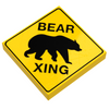 B3 Customs® Bear Xing Sign made using LEGO part by B3 Customs