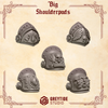 3d Printed Crimson Lords Big Shoulderpads x10 by Greytide Studio
