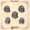 3d Printed Crimson Lords Heavy Armor Helmets x10 by Greytide Studio