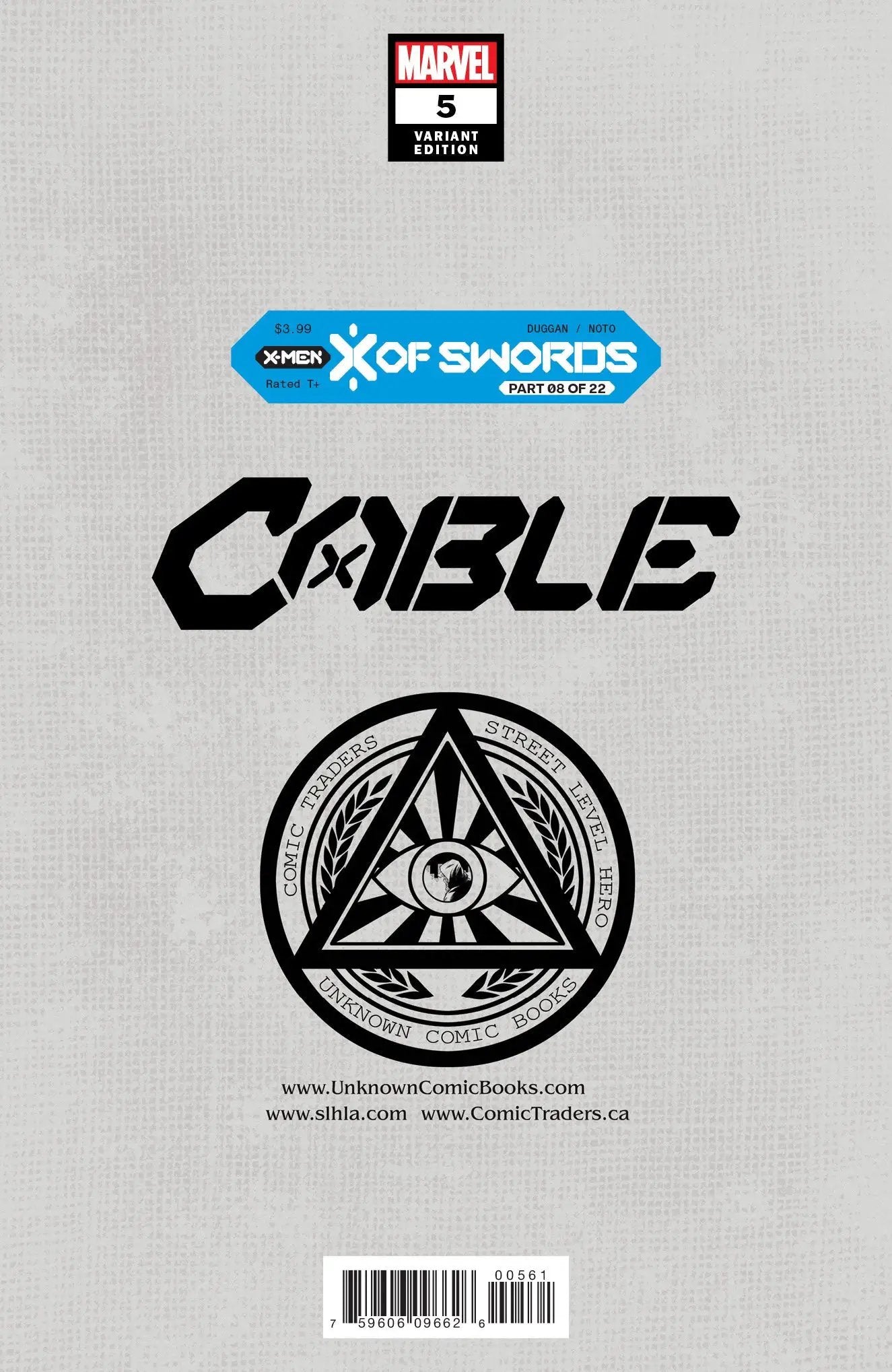 Cable #5 Unknown Comics Tyler Kirkham Exclusive Virgin Var Xos (10/14/2020) by Unknown Comic Books