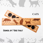 Cats | Engraved Council of 7 Dice Vault