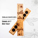 Dragonflies | Engraved Council of 7 Dice Vault