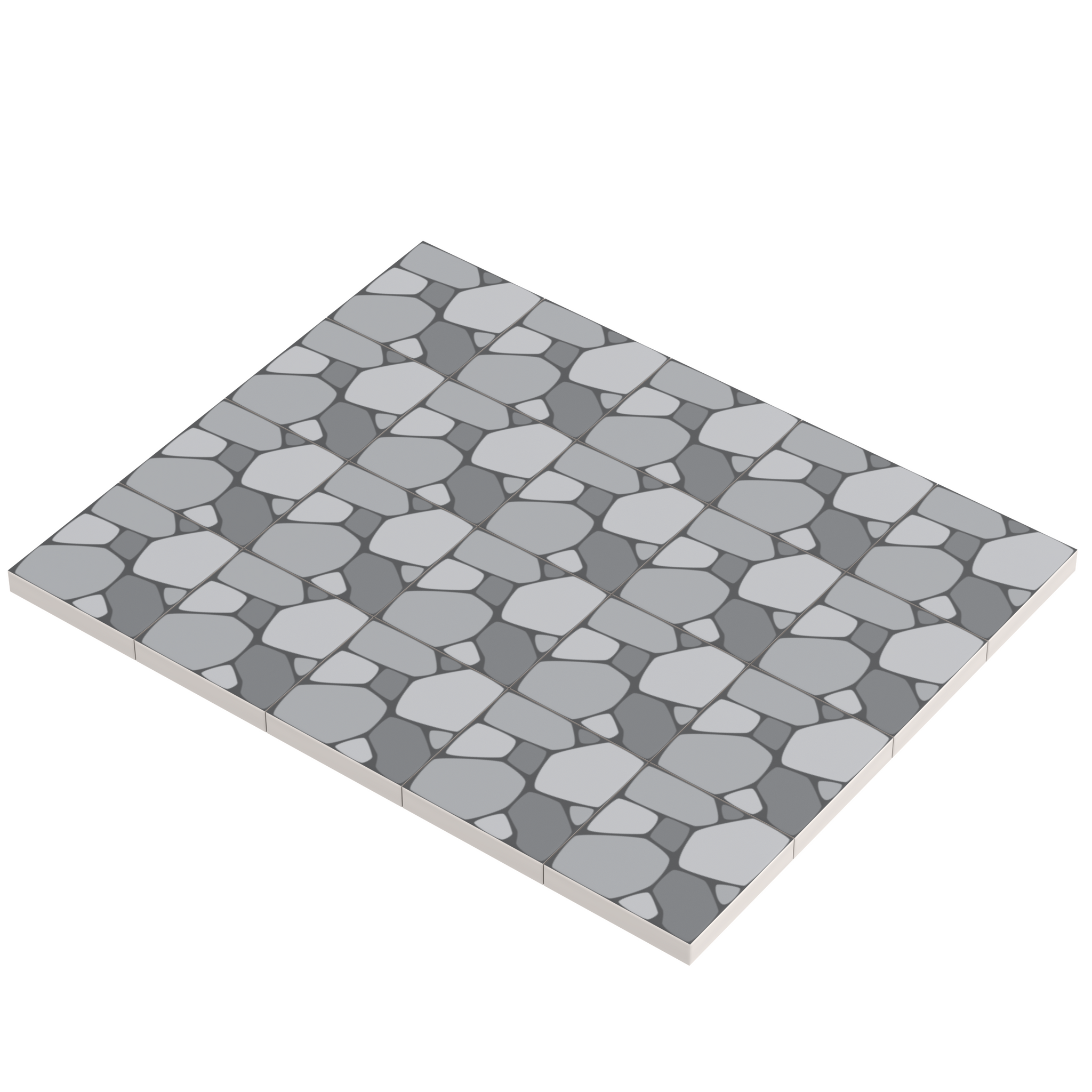 Cobblestone Tile Part Pack (20 Tiles) made with LEGO parts - B3 Customs by B3 Customs