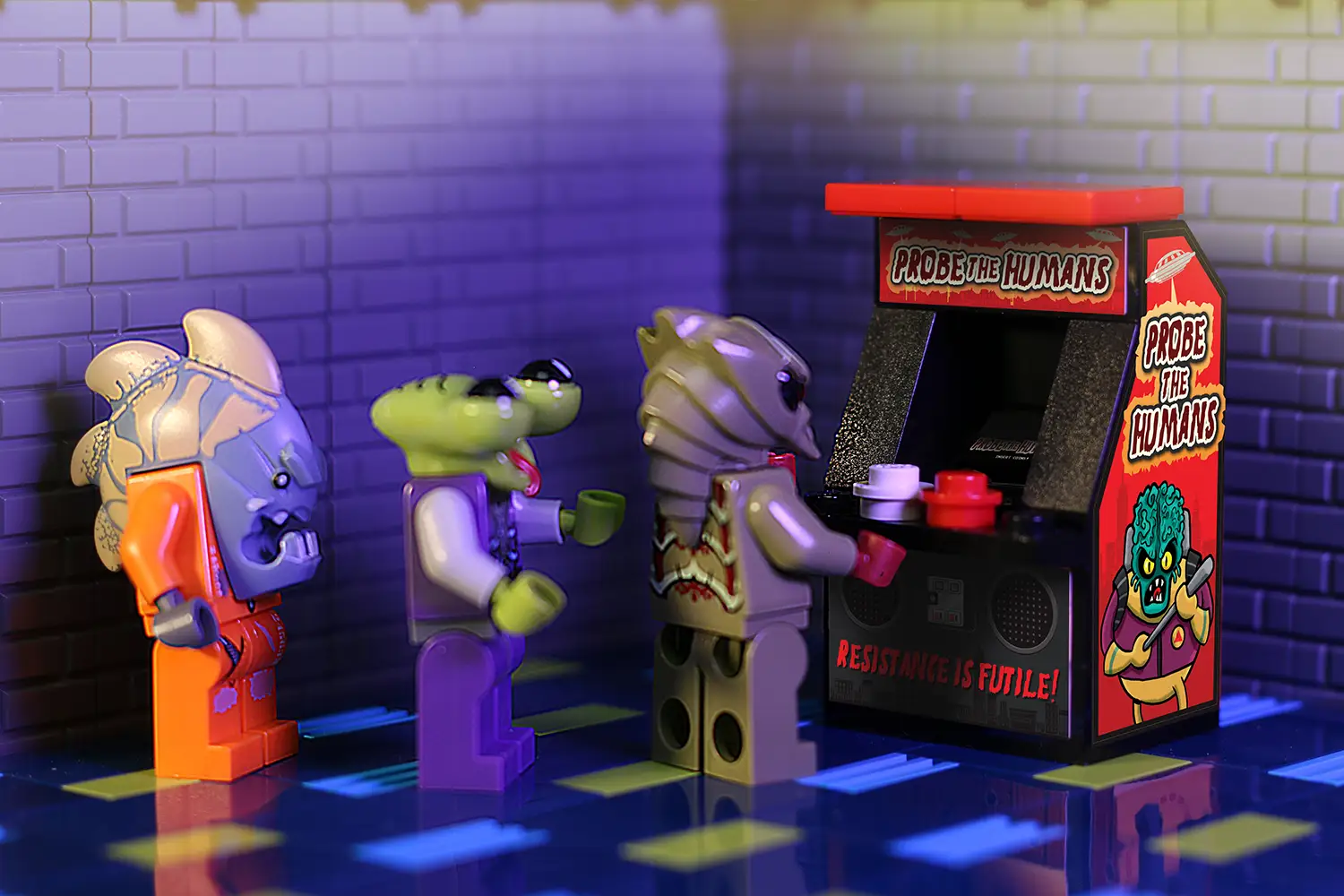 Probe the Humans Classic Arcade Machine by B3 Customs