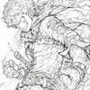 Dynamic Monkey D. Luffy Coloring Page – One Piece Downloadable Art by Infinite Visibility