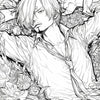 Cool Sanji Black Leg Coloring Page | One Piece Floral Art | Instant Digital Download | Suave Sanji Printable by Infinite Visibility