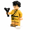 Custom B3 Customs LEGO Bible David minifig with slingshot and rock, detailed LEGO-style miniature figure for collectible display.