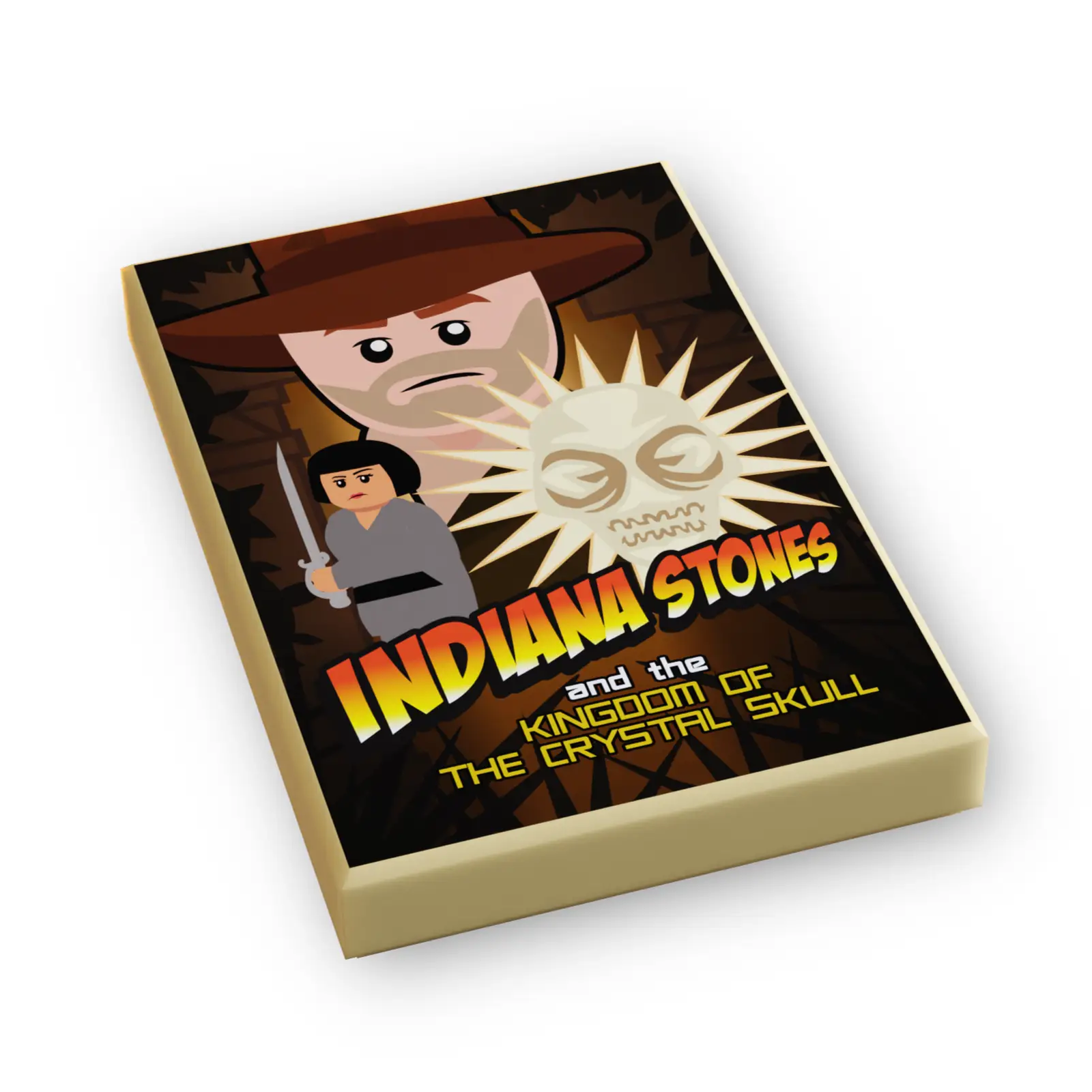 Indiana Stones, Kingdom of Crystal Skull Movie Cover (2x3 Tile) by B3 Customs