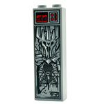 LEGO Sauron in Carbonite custom brick from B3 Customs, detailed Lord of the Rings character in dark, textured brick design.