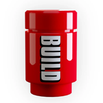 Custom LEGO Red Prime energy drink can by B3 Customs featuring vibrant fruit punch fury design.