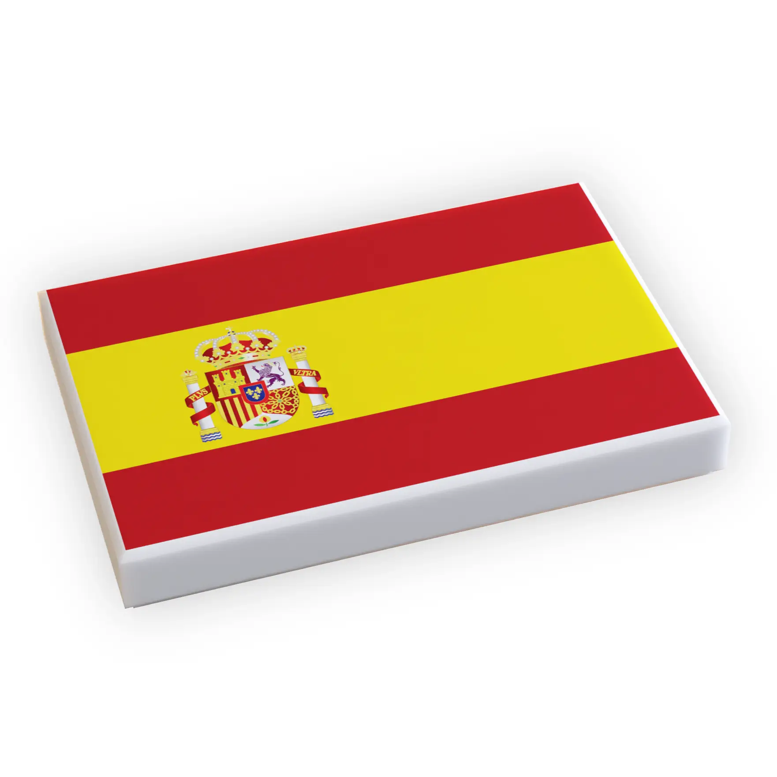 Spain Flag (2x3 Tile) made using LEGO part by B3 Customs