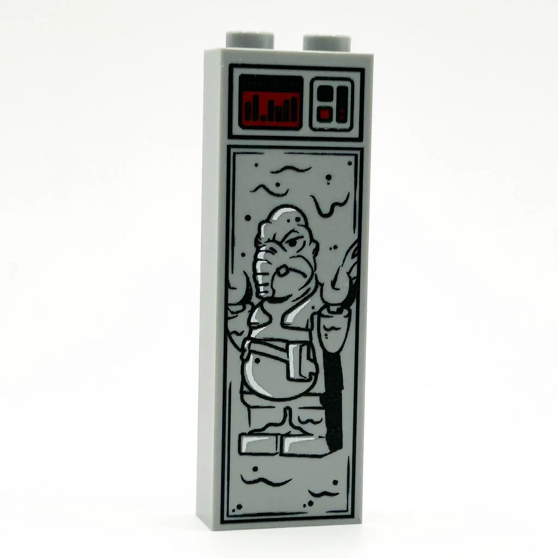 Blue Trader in Carbonite (1x2x5 Brick) by B3 Customs