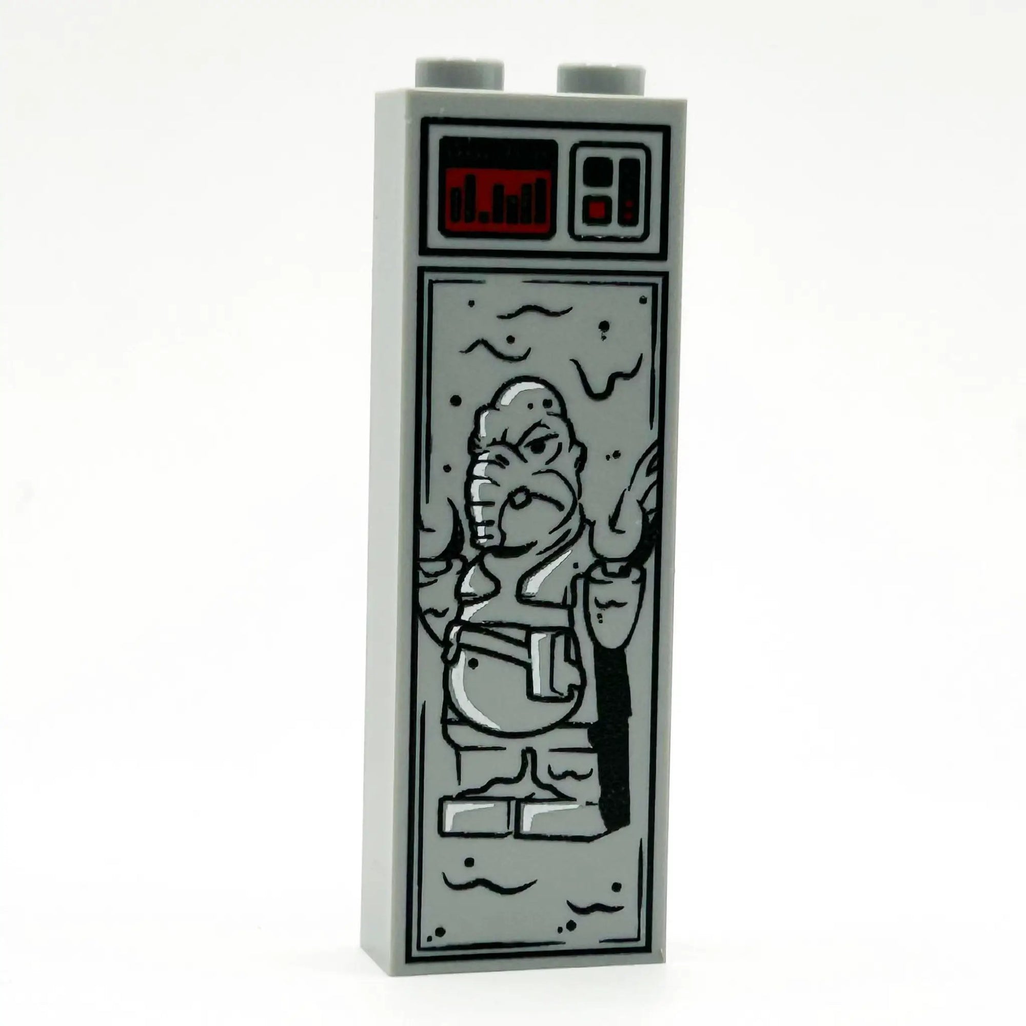 Blue Trader in Carbonite (1x2x5 Brick) by B3 Customs
