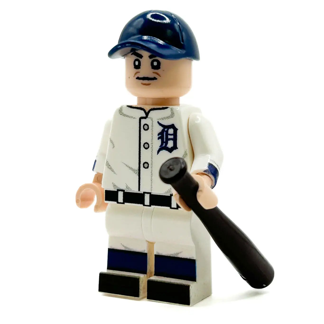Ty Cobb Tigers Baseball Player Minifig made using LEGO parts - B3 Customs by B3 Customs