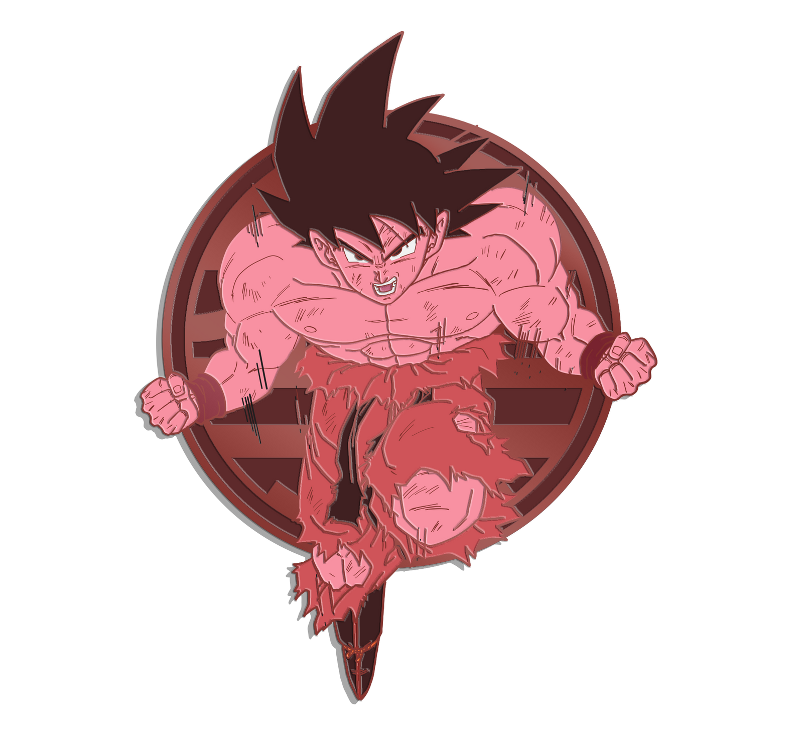 Pin Club: Kaio-ken Goku Pin by THE MIGHTY HOBBY SHOP