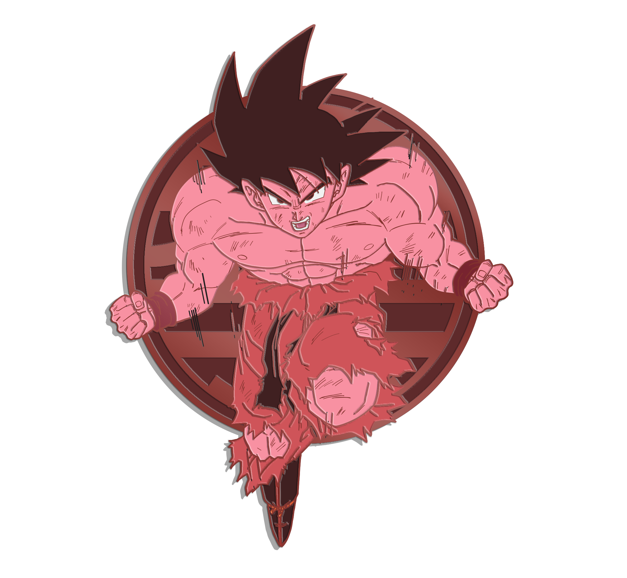 Pin Club: Kaio-ken Goku Pin by THE MIGHTY HOBBY SHOP