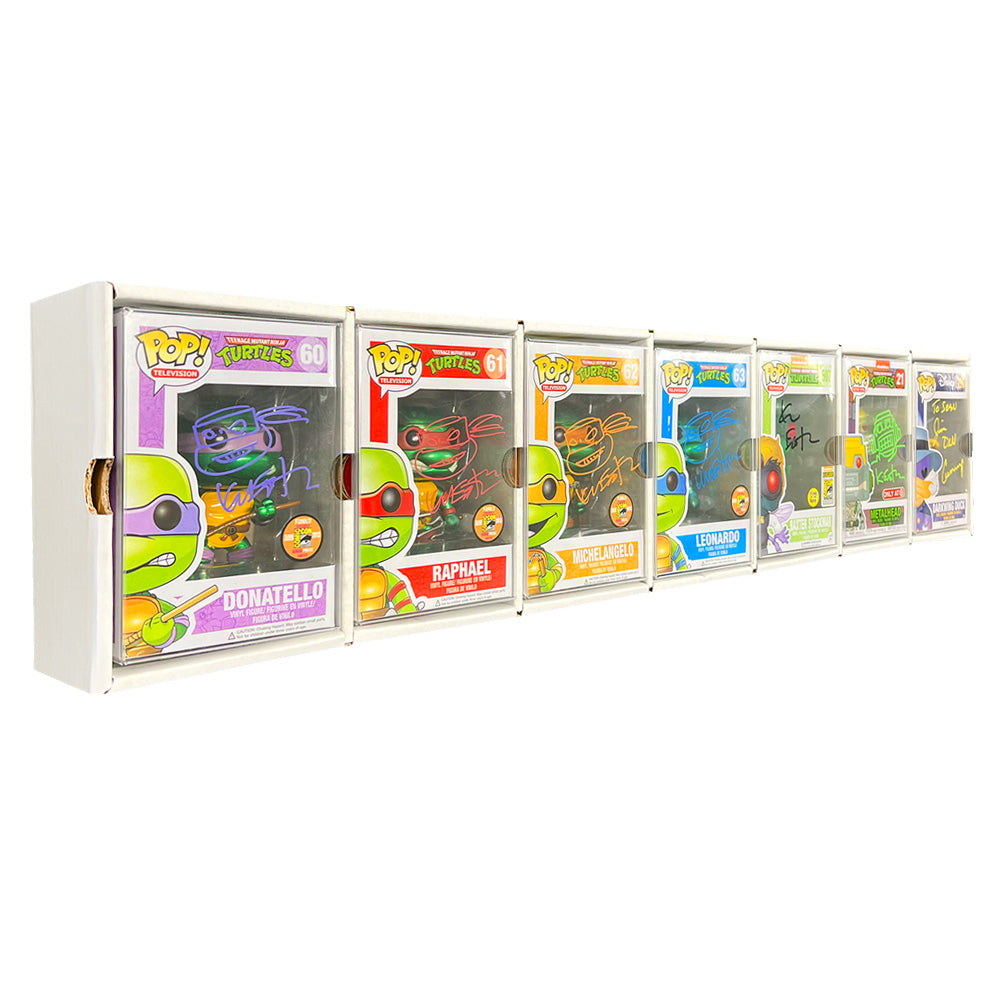 KUBBIE SLIM WHITE (1x7) - In Box Display Case for Funko Pops, Wall Mountable & Stackable Pop Shelf (Cardboard)