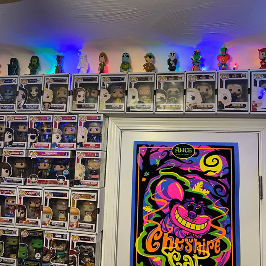 KUBBIE SLIM WHITE (1x7) - In Box Display Case for Funko Pops, Wall Mountable & Stackable Pop Shelf (Cardboard)