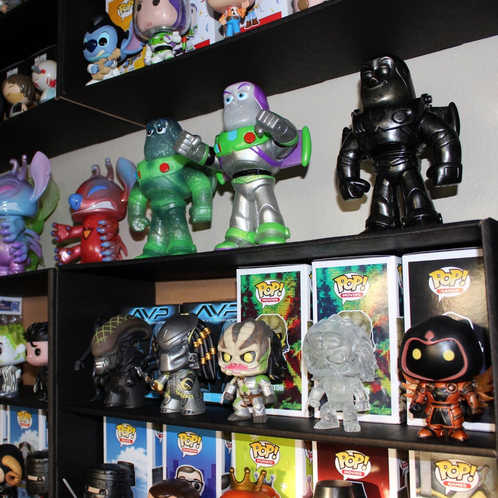 CLASSIC - Display Case for Funko Pops, Wall Mountable & Stackable Toy Shelf (Cardboard)