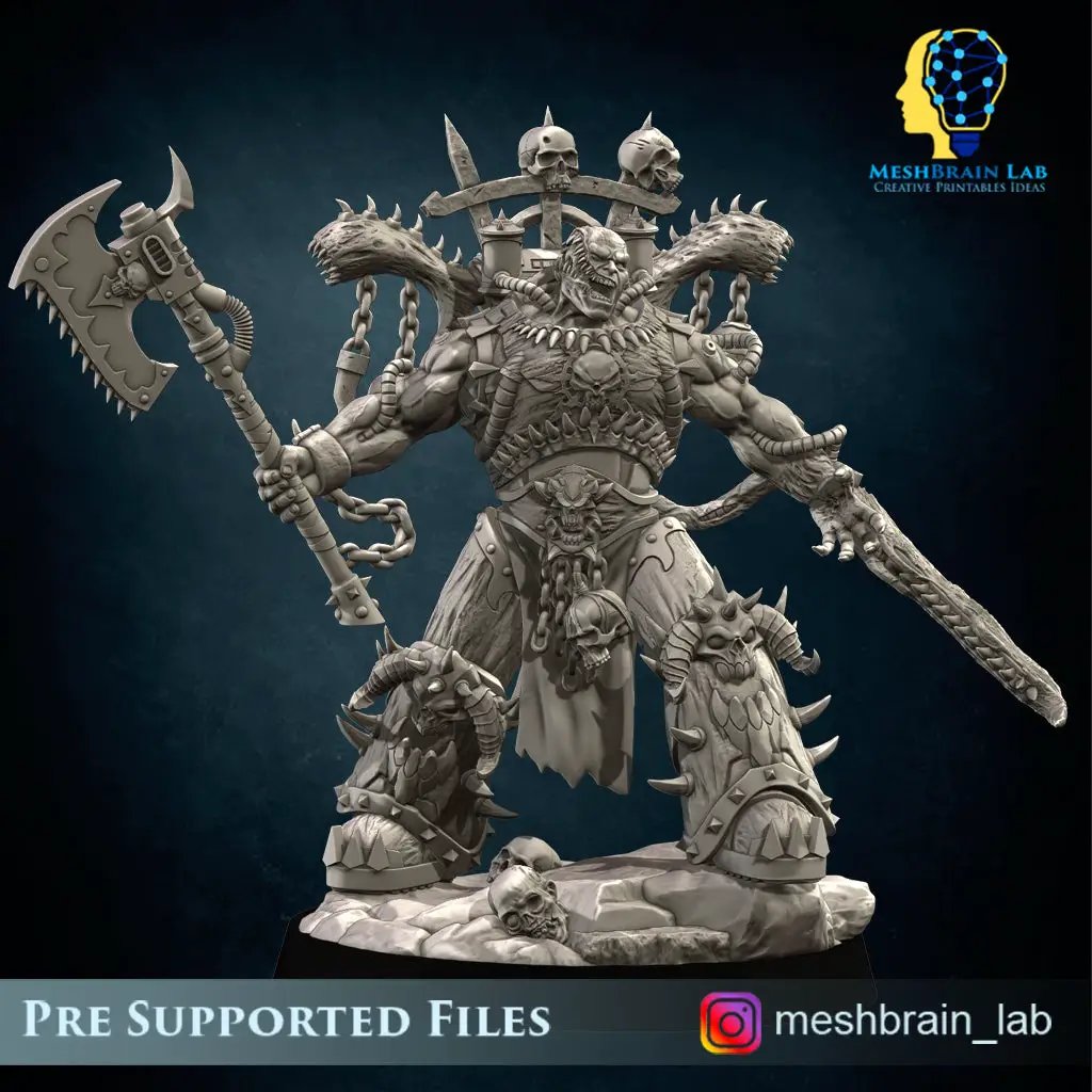 3d Printed Doom Marine Demonhost By Meshbrain Labs Miniatures by Last Hope Miniatures