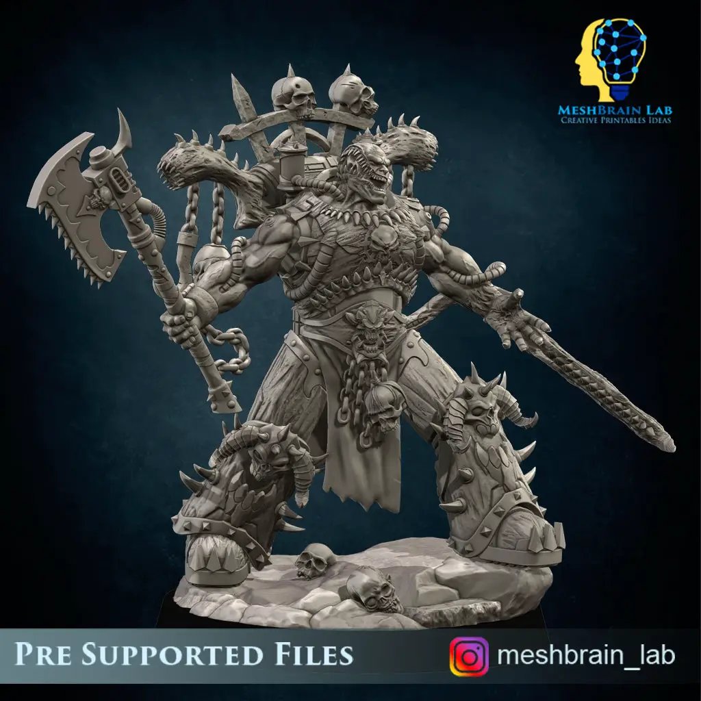 3d Printed Doom Marine Demonhost By Meshbrain Labs Miniatures by Last Hope Miniatures