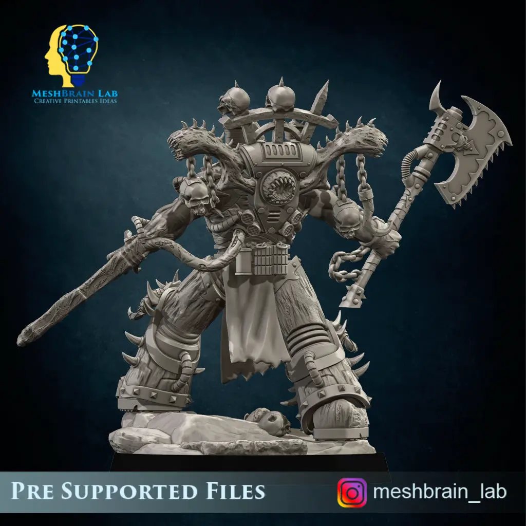 3d Printed Doom Marine Demonhost By Meshbrain Labs Miniatures by Last Hope Miniatures