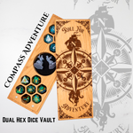 Compass Adventure | Engraved Dual Hex Dice Vault