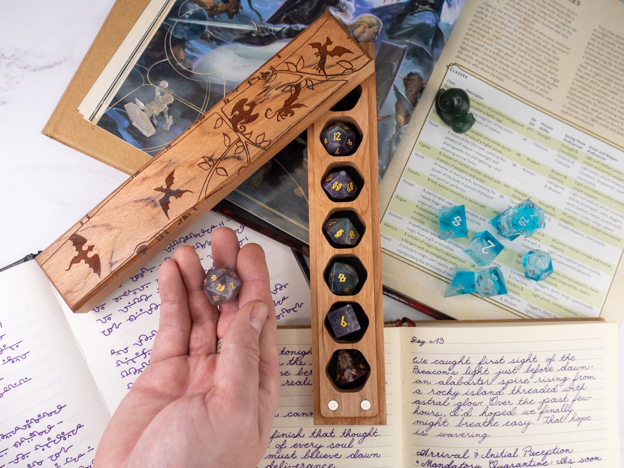 Dragon Tree | Engraved Council of 7 Dice Vault