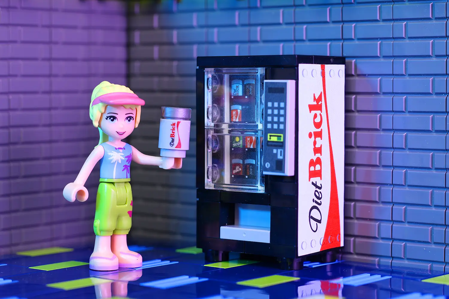 Diet Brick Soda Vending Machine by B3 Customs