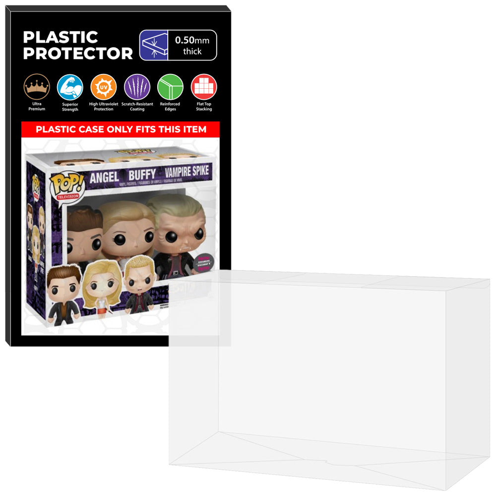 Pop Protector for 3 Pack Angel, Buffy & Vampire Spike HMV Funko Pop