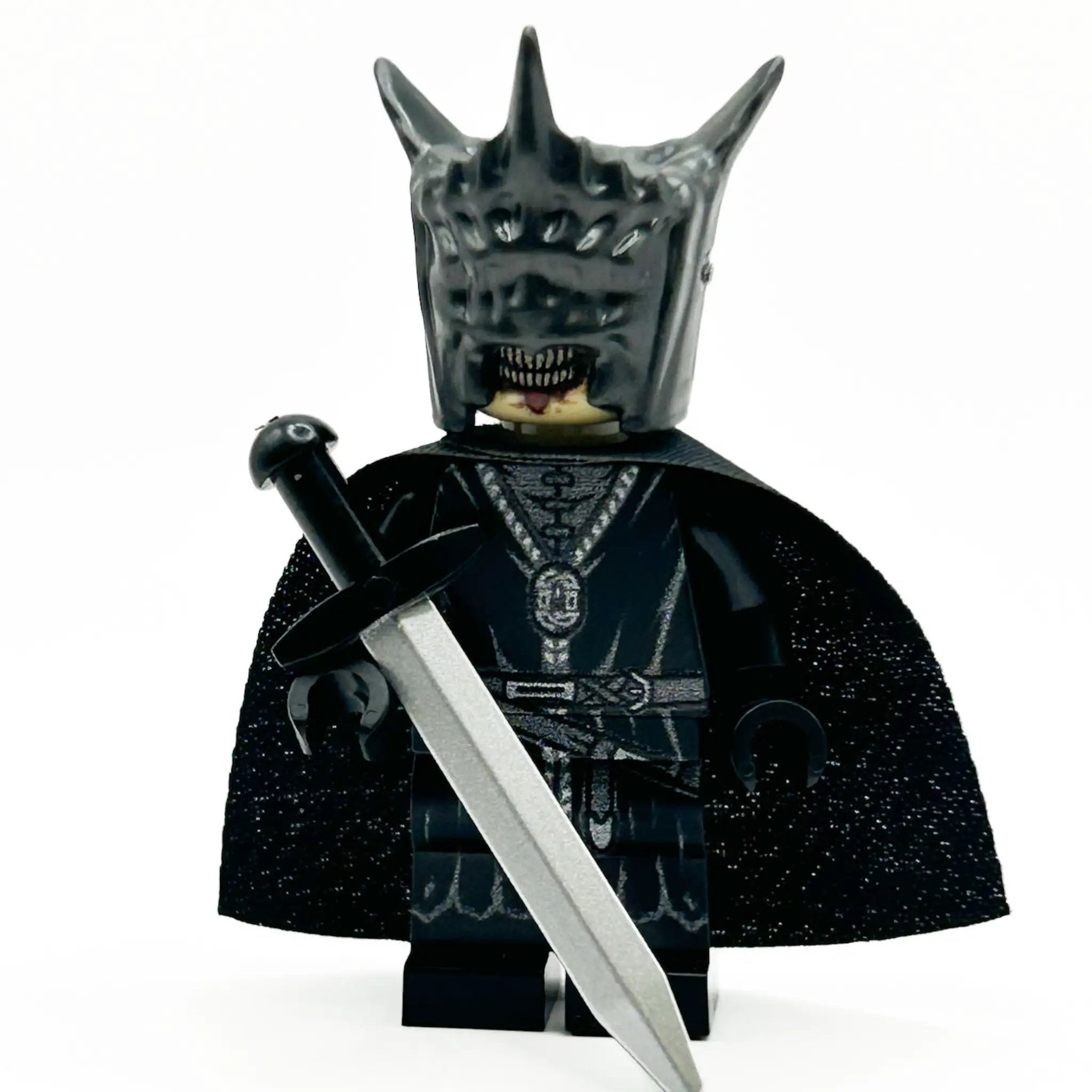 Custom LEGO Minifigure of the Mouth of Sauron from LOTR by B3 Customs, featuring detailed Sauron character design.