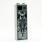 Garmadon in Carbonite LEGO brick by B3 Customs, 1x2x5 size, detailed LEGO minifigure display in carbonite block.