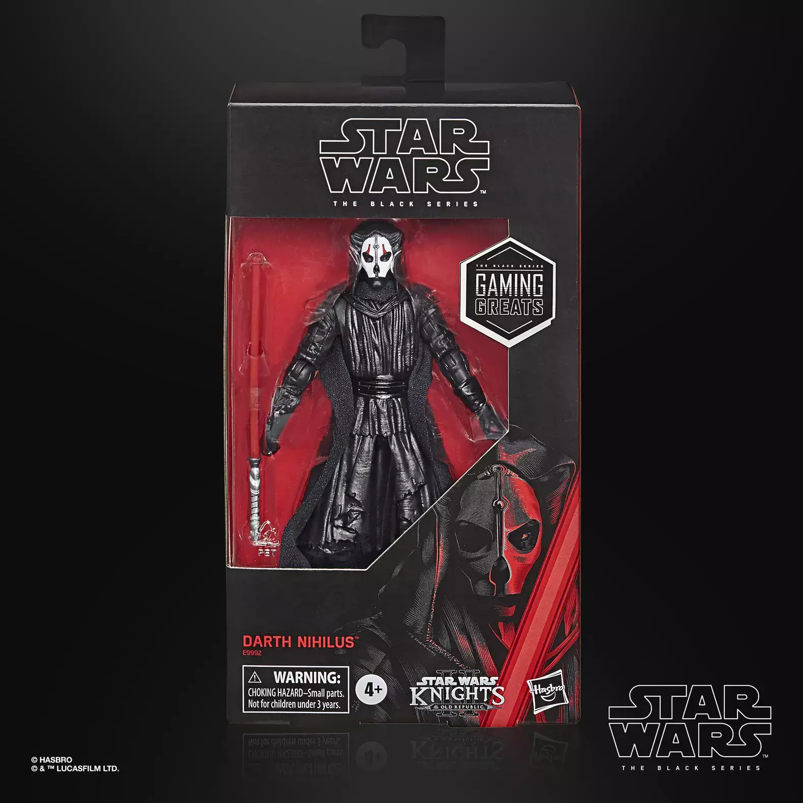 Star Wars The Black Series Gaming Greats Darth Nihilus action figure from The Mighty Hobby Shop, detailed black Sith character collectible.