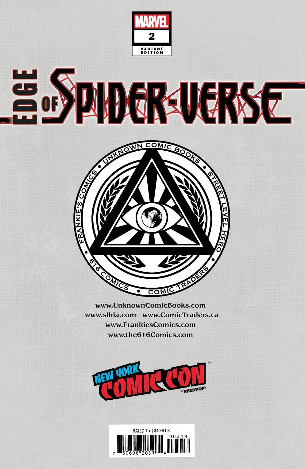 Edge Of Spider-Verse #2 Unknown Comics Tyler Kirkham Exclusive Nycc 2022 Silver Var (11/02/2022) by Unknown Comic Books