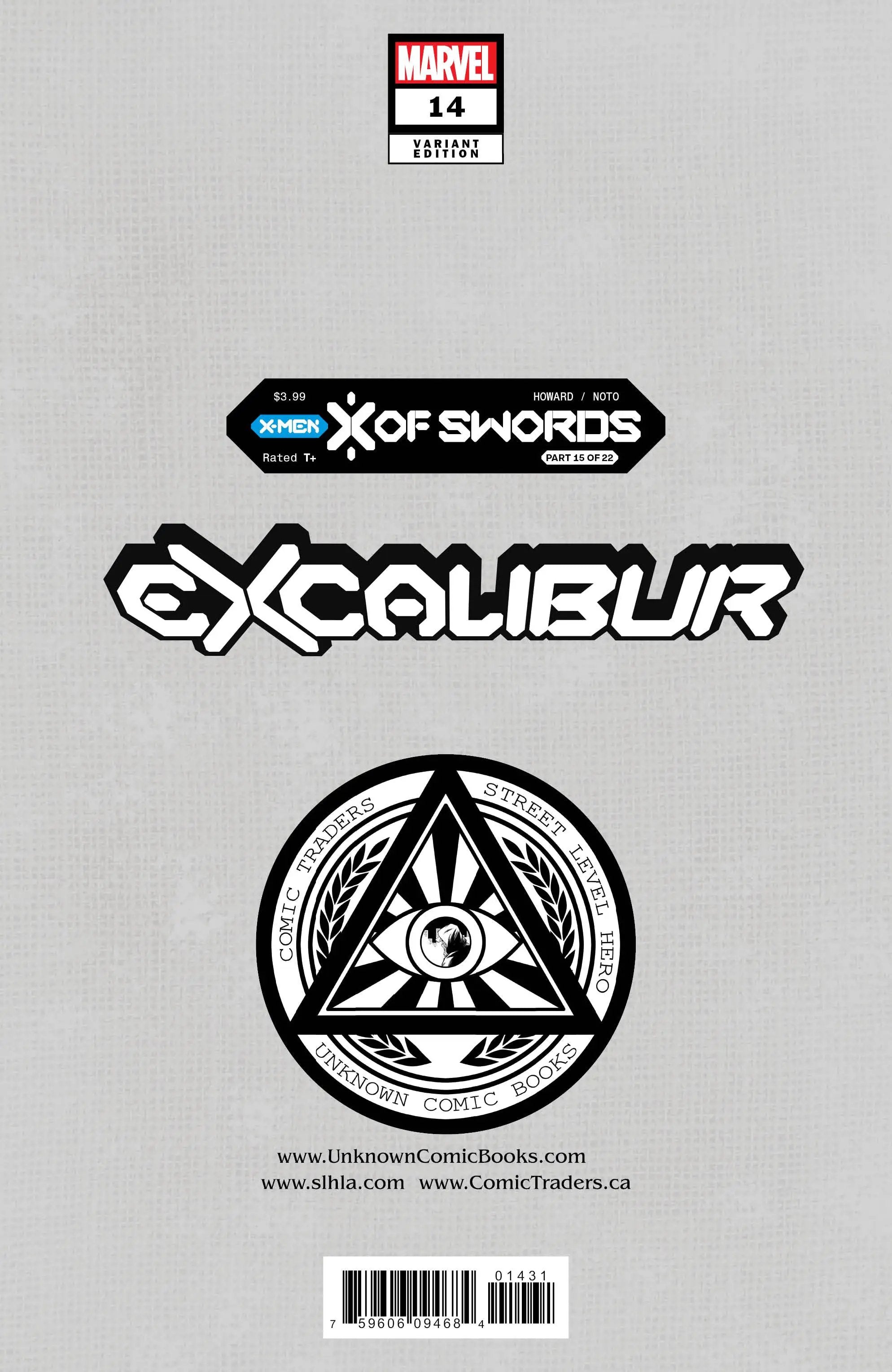 Excalibur #14 Unknown Comics Lucas Werneck Exclusive Virgin Var Xos (11/11/2020) by Unknown Comic Books