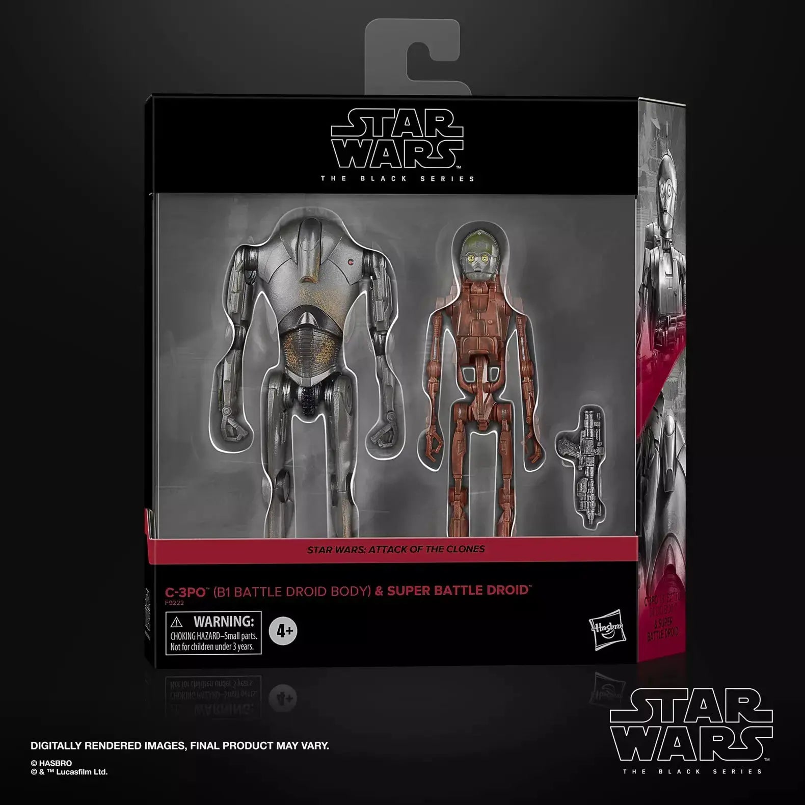 Star Wars The Black Series Attack of the Clones 2-Pack action figures featuring iconic characters from the movie.